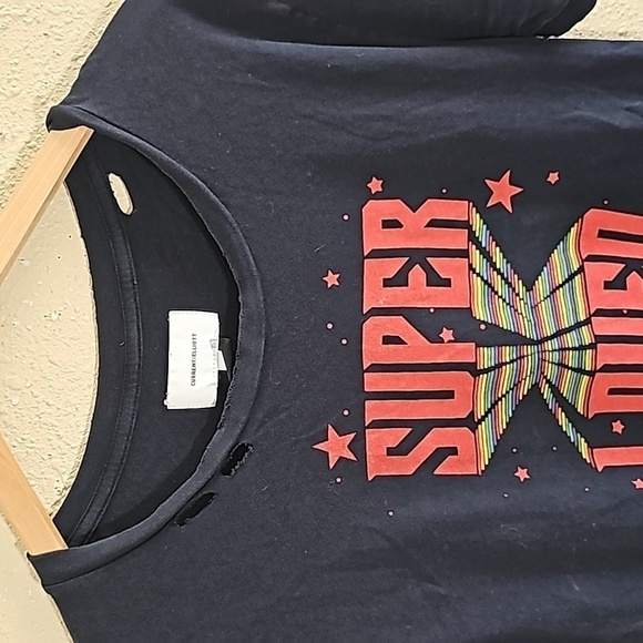 Current Elliot Black Graphic Tee - Picture 2 of 10